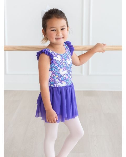 Unicorn Meadow Flutter Sleeve Leotard