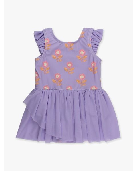 Petunia Petals Flutter Sleeve Leotard