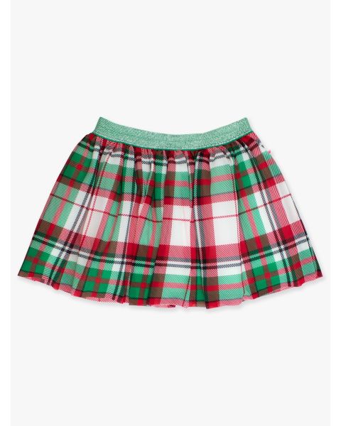 Dashing Dreams Plaid Elastic Waist Tulle Skirt