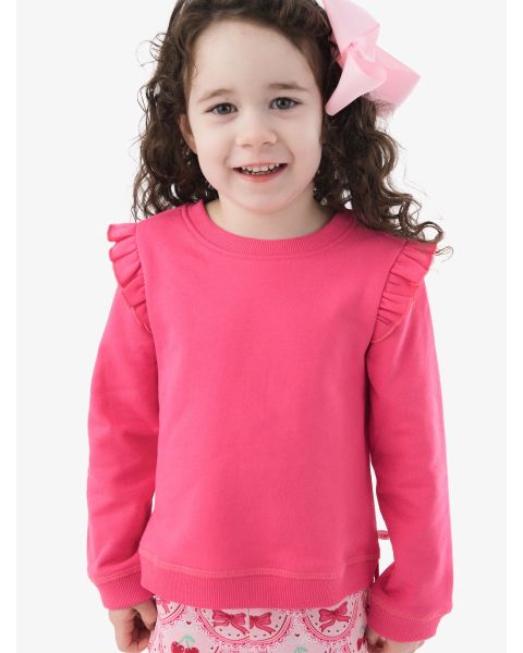 Hot Pink Flutter Sweatshirt