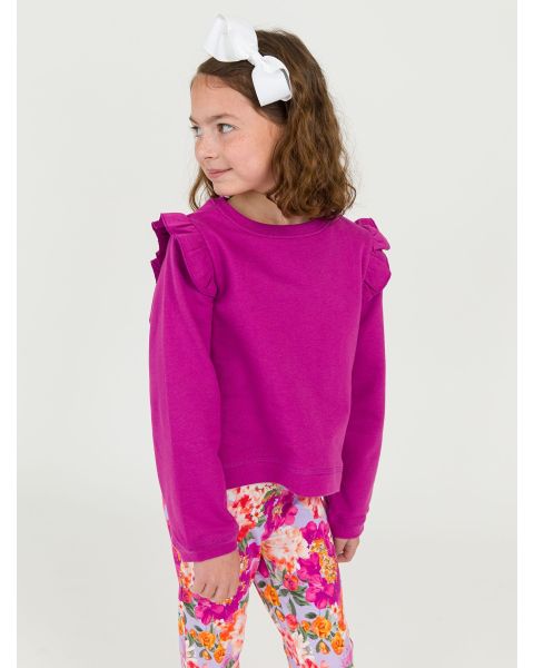 Plum Tart Flutter Sweatshirt