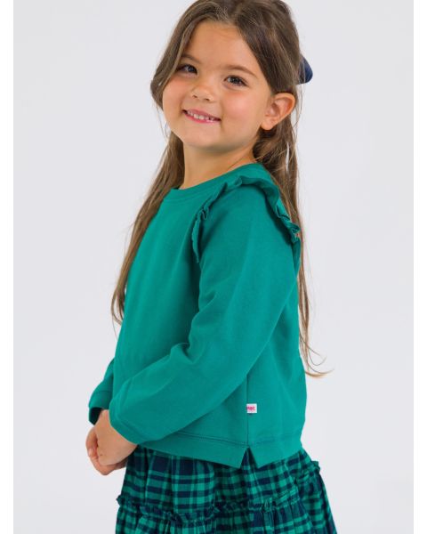 Emerald Green Flutter Sweatshirt
