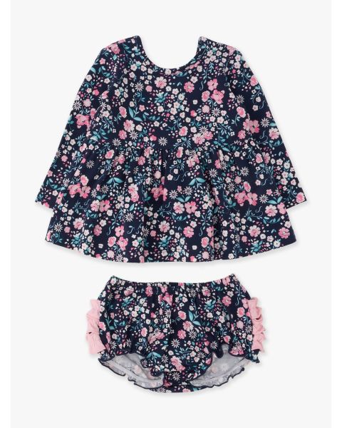 Moonlit Meadow Knit Long Sleeve Twirl Top and Bloomer Set