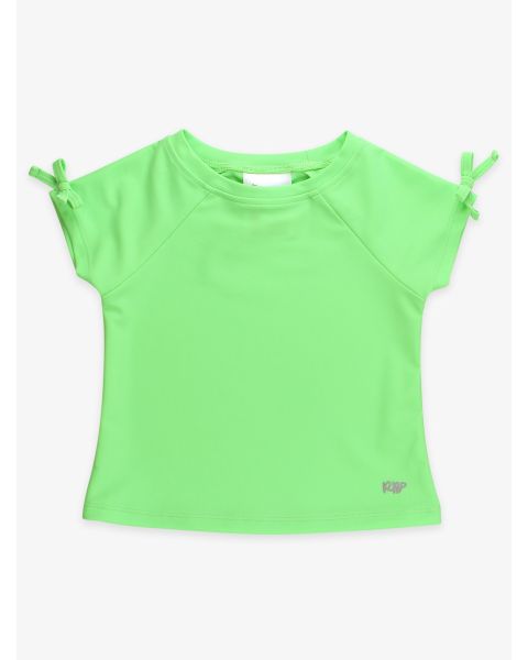 Neon Honeydew Active Raglan Bow Shirt