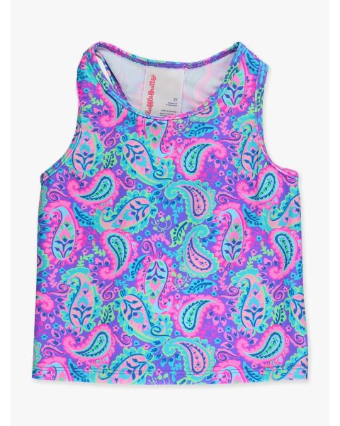 Neon Paisley Pop Active Tank Top