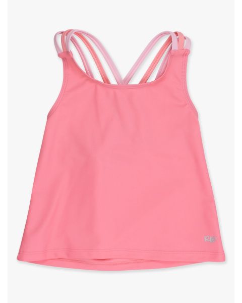Bubblegum Pink Cross-Back Active Tank Top