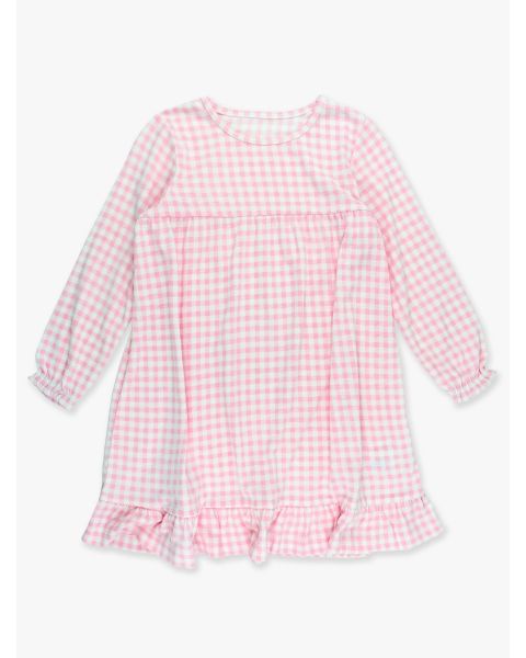 Pink Gingham Pajama Night Gown