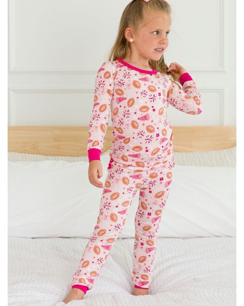 Spirit Squad Ruffle Long Sleeve Pajama Set