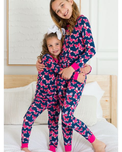 Butterfly Bliss Ruffle Long Sleeve Pajama Set