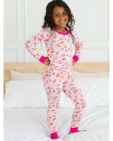 Spirit Squad Ruffle Long Sleeve Pajama Set