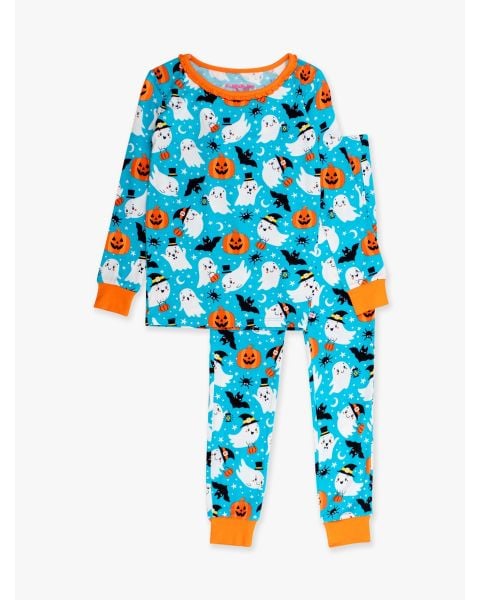 Happy Halloween Ruffle Long Sleeve Pajama Set