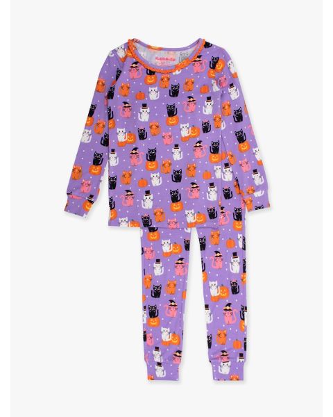 Kitty Costumes Ruffle Long Sleeve Pajama Set
