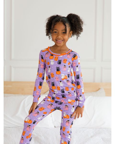 Kitty Costumes Ruffle Long Sleeve Pajama Set