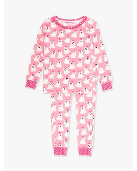 Ghostie Girls Ruffle Long Sleeve Pajama Set