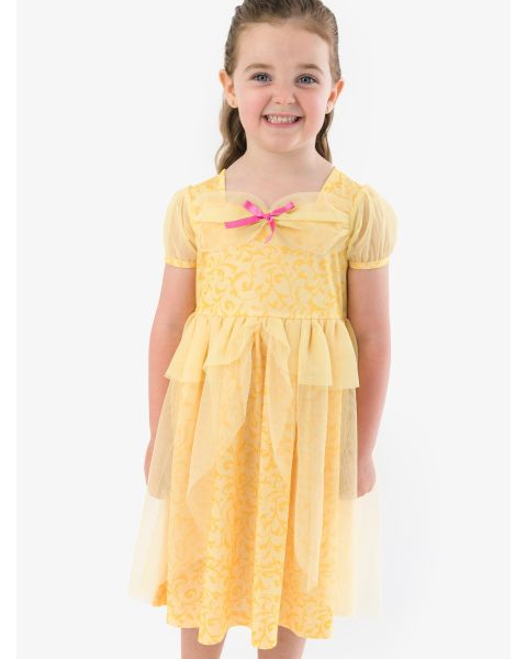 Golden Princess Princess Dress-Up Puff Sleeve Nightgown