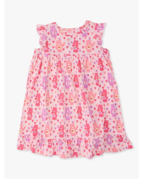 Pink Heart Care Bears Toddler Flutter Pajama Night Gown