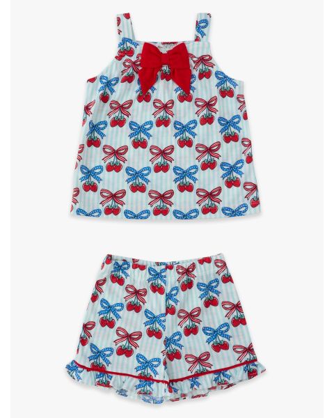 Berries & Bows Bow Tank & Short Pajama Set