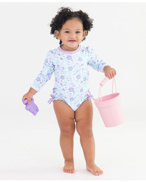 Fairytale Garden Long Sleeve One Piece Rash Guard