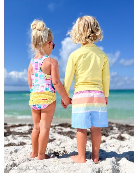Ice Cream Social Peplum Tankini