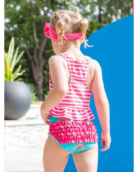 Catching Rainbows Peplum Tankini