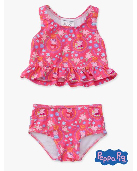 Dress Up Peppa Pig Peplum Tankini 2-Piece Swimsuit, with Signature Rear Ruffles