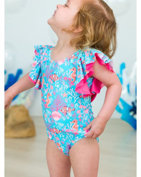 Ocean Tides Butterfly One Piece