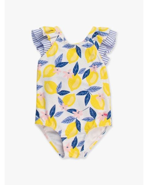 Lemon Capri Bow V-Back One Piece Swimsuit