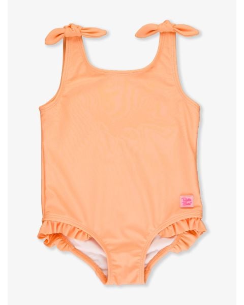 Melon Tie Shoulder One Piece