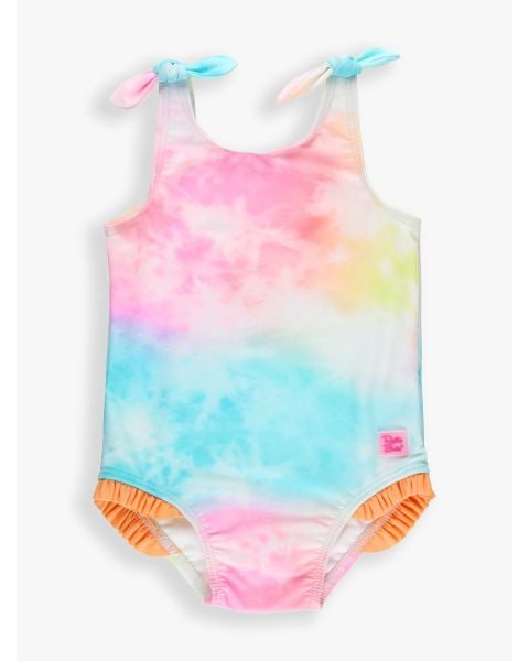 Rainbow Tie Dye Tie Shoulder One Piece