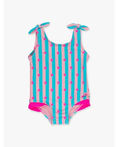 Neon Star Party Tie Shoulder One Piece