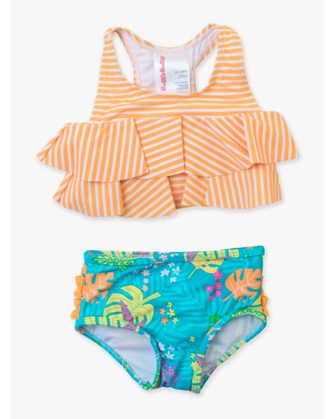 Neon Tiki Vibes Flounce Bikini