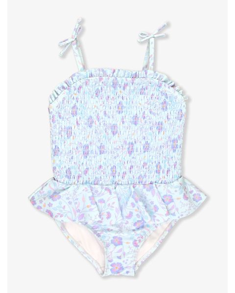 Fairytale Garden Peplum Smocked Bodice One Piece