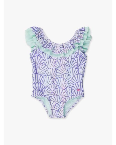 Magical Mermaid Scoopback Ruffle One Piece