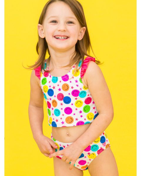 Star Smile Girls Racerback Flutter Tankini