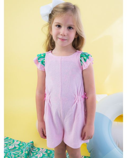 Pink Terry Cover-Up Romper