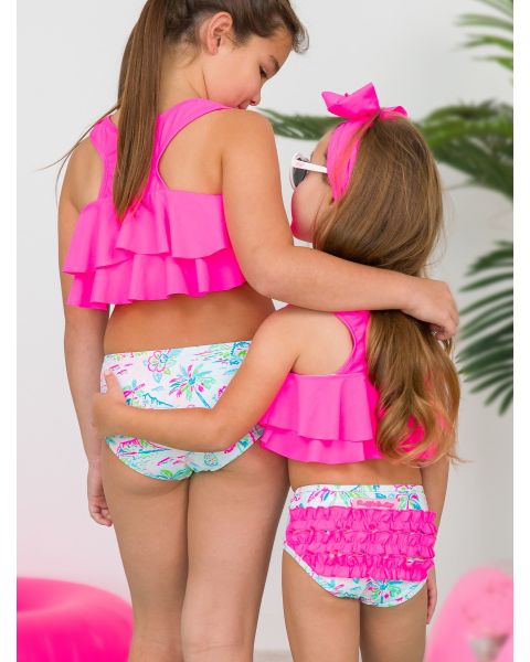 Tropical Resort Flounce Bikini 2-Piece Swimsuit