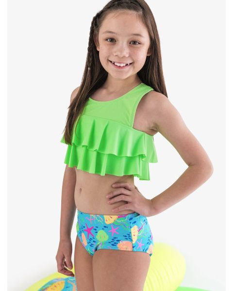 Neon Jelly Time Flounce Bikini 2-Piece Swimsuit