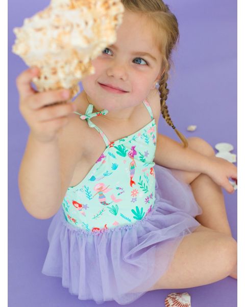 Mermaid Princess Tulle Skirted One Piece