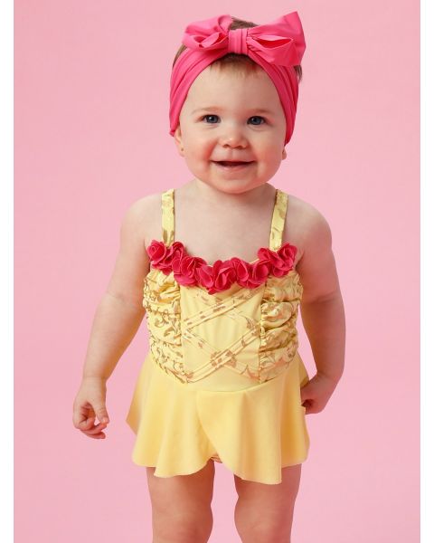 Golden Princess Dress-Up One Piece Swimsuit