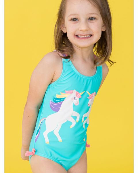 Magical Unicorns Cross-Back One Piece Swimsuit