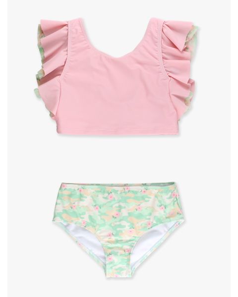 Sage Blossom Camo Butterfly Tankini 2-Piece Swimsuit