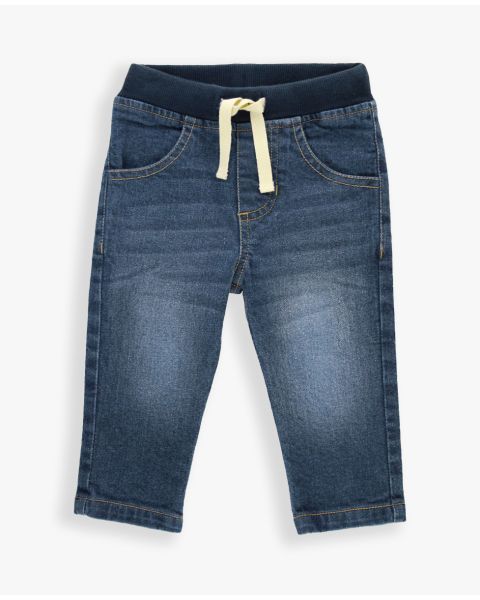Boys Medium Wash Pull-on Jeans