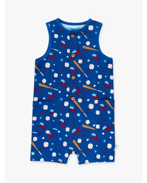 Play Ball Pocket Knit Romper
