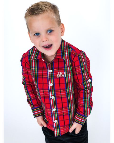 Boys Nicholas L/S Plaid Shirt