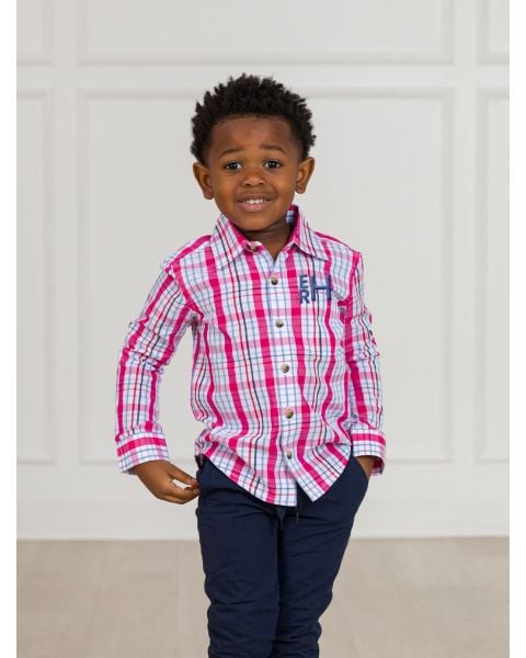 Adley Plaid Long Sleeve Button Down Shirt