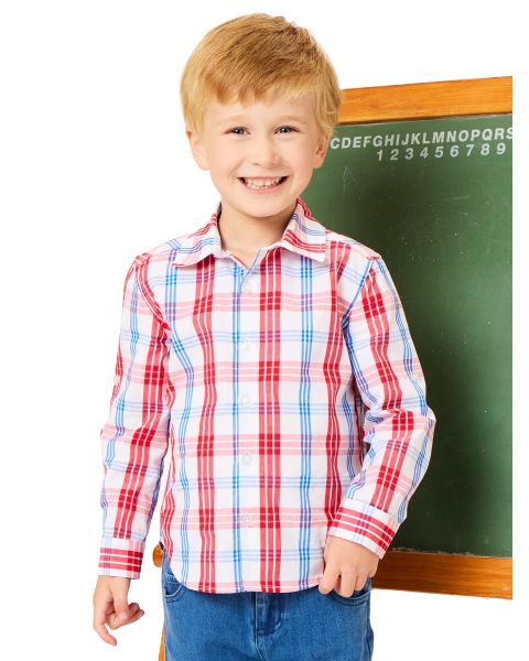 Lincoln Plaid Long Sleeve Button Down Shirt