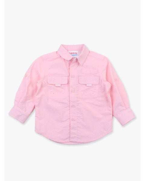 Pink Sun Protective Button Down Shirt