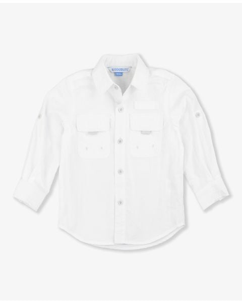 White Sun Protective Button Down Shirt