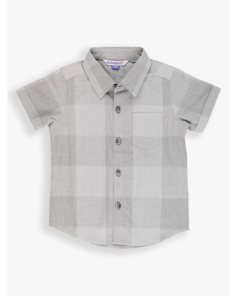 Harbor Gray Plaid Short Sleeve Button Down Shirt - 5