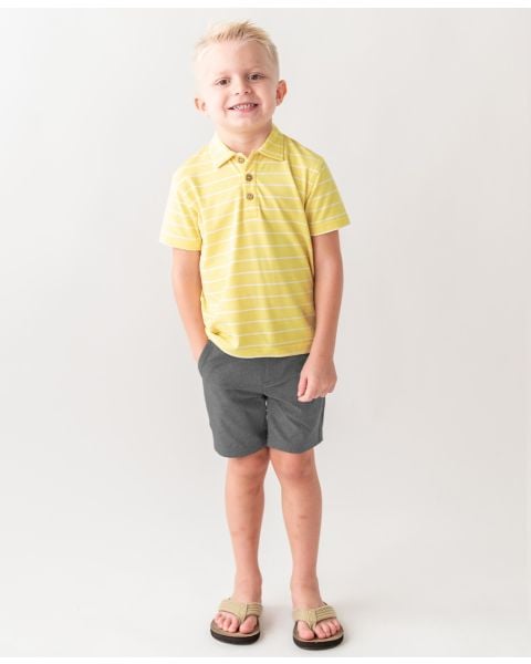Heather Harbor Gray Hybrid Shorts